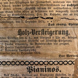Zeit-Zeuge Thurgauer Zeitung von 1876